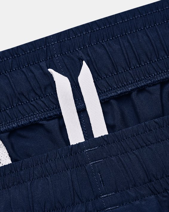Men's UA Woven Graphic Wordmark Shorts, Blue, pdpMainDesktop image number 4